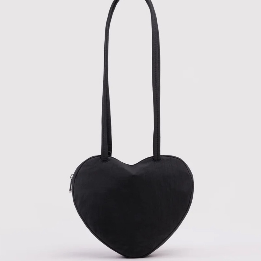 Baggu Nylon Heart Bag in Black NWT